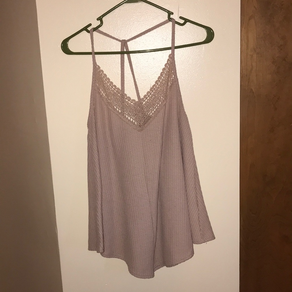 Criss cross Lacey tank
